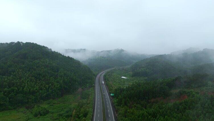 群山 高速公路 航拍 2