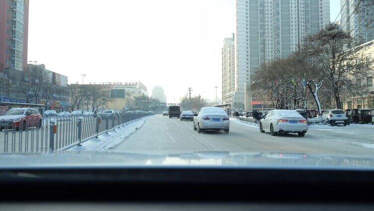 下雪 下大雪行车 开车 开车第一视角 第