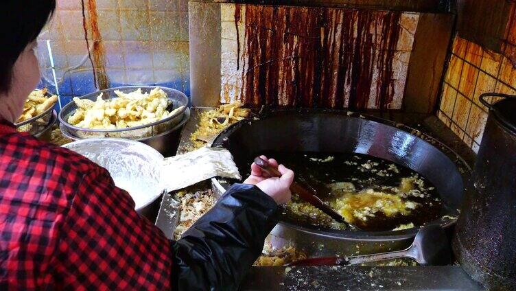 炸土豆条 油酥 过油 北方过年 炸丸子 