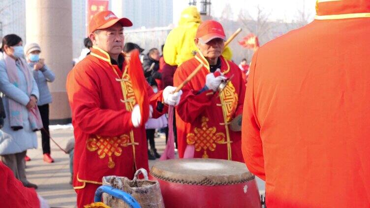 腰鼓表演 运动健身 传统项目 中华文化 