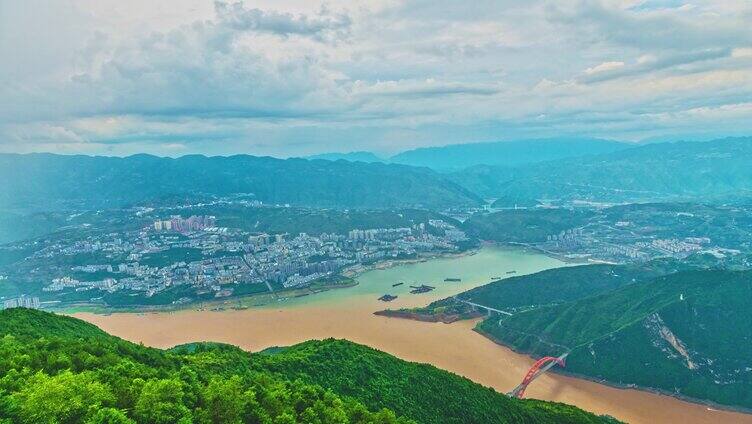 8K长江三峡局部暴雨