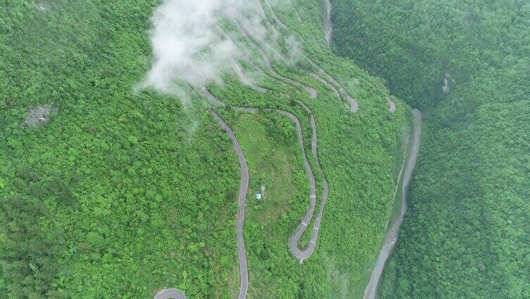 盘山公路4K航拍