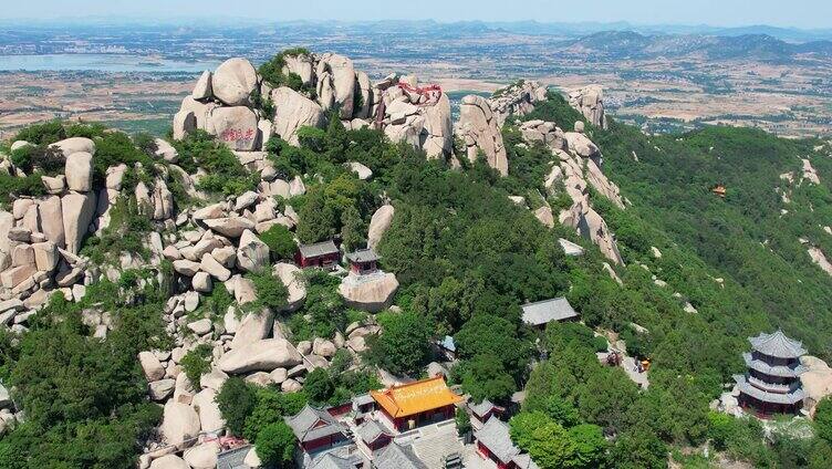 航拍峄山 峄山 石头 风景 旅游 景点 