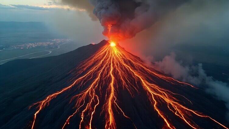 火山喷发自然灾难