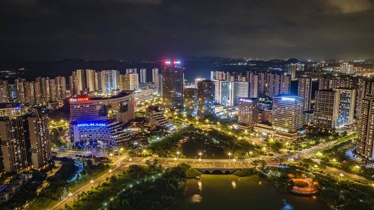 广州黄埔中新知识城夜景