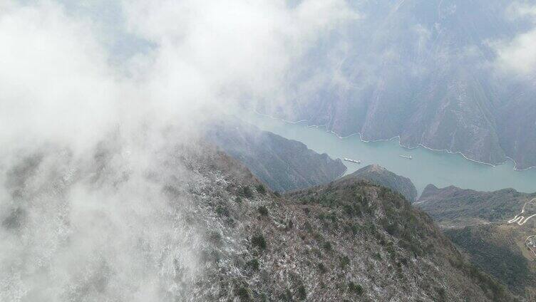 长江三峡雪景