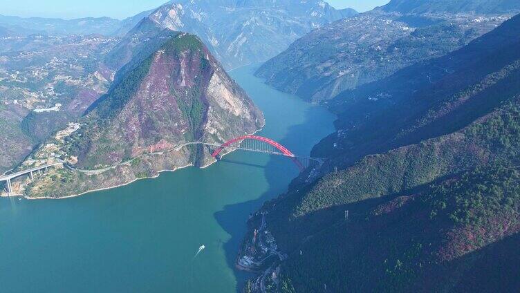 长江三峡巫峡峡口延时