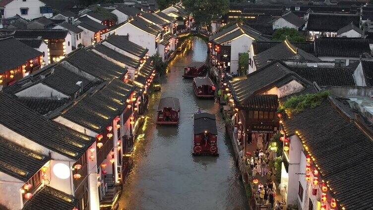 苏州七里山塘夜景