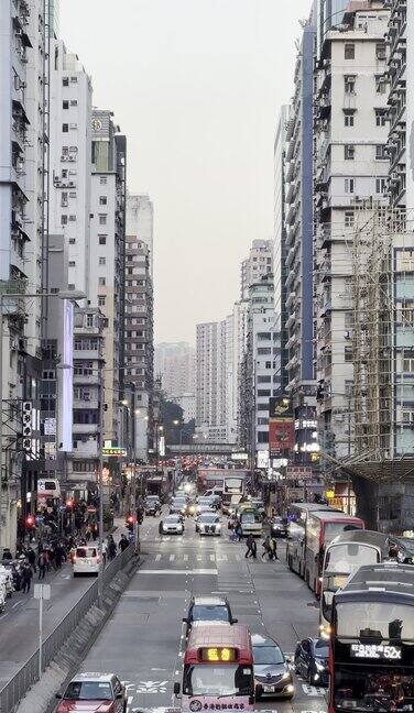 香港旺角傍晚