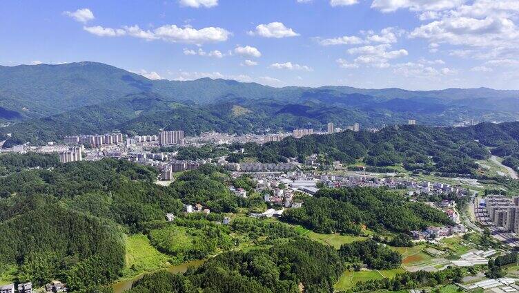 江西省铜鼓县城市大景大山山脉【组镜】