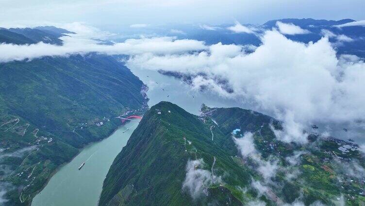 长江三峡山川云海