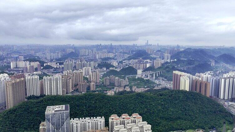 贵州山脉城市大景