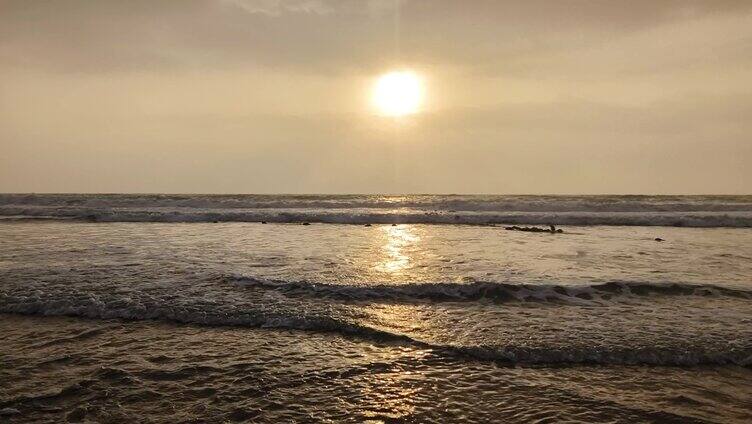 日出夕阳大海海浪 晨曦 晨光 