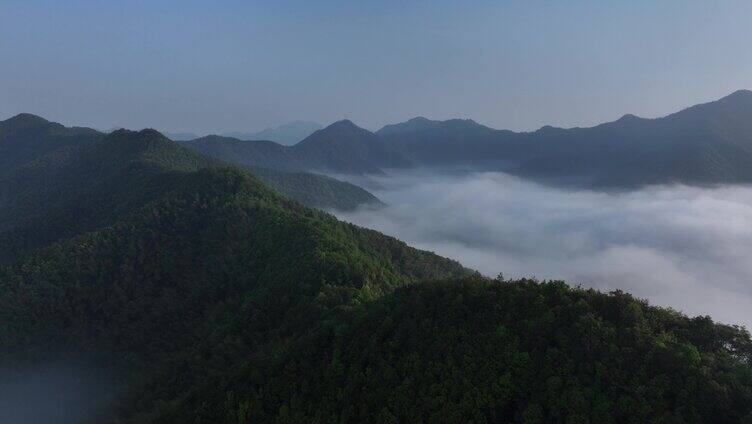 航拍日出云海