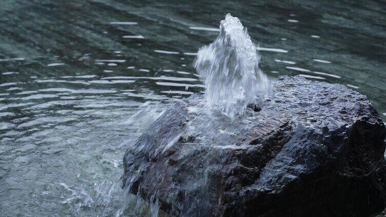 高端别墅水池景观特写