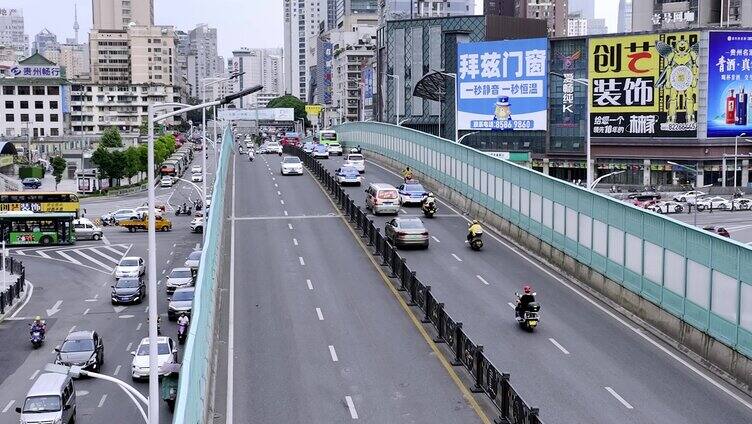 贵州城市交通 车水马龙 车流