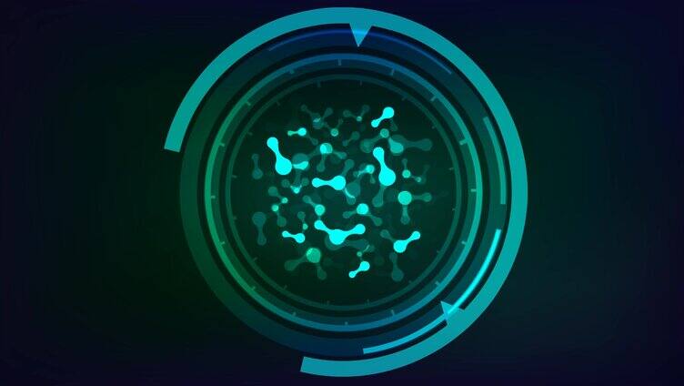 循环动态生物技术视频素材