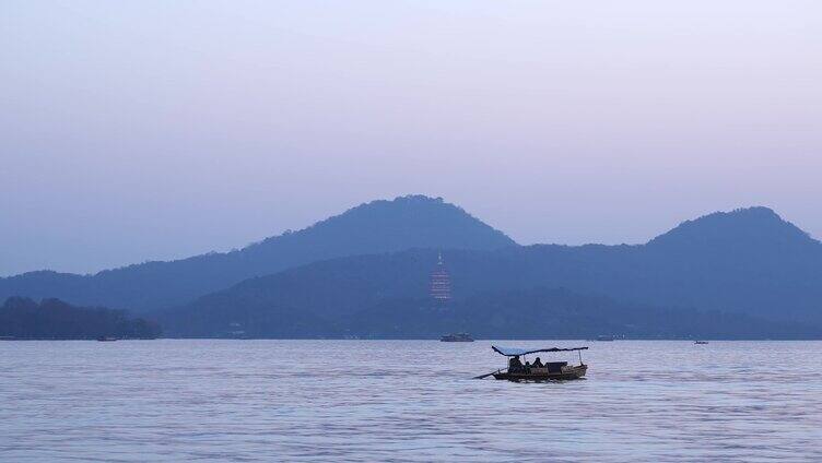 波动的湖面镜头