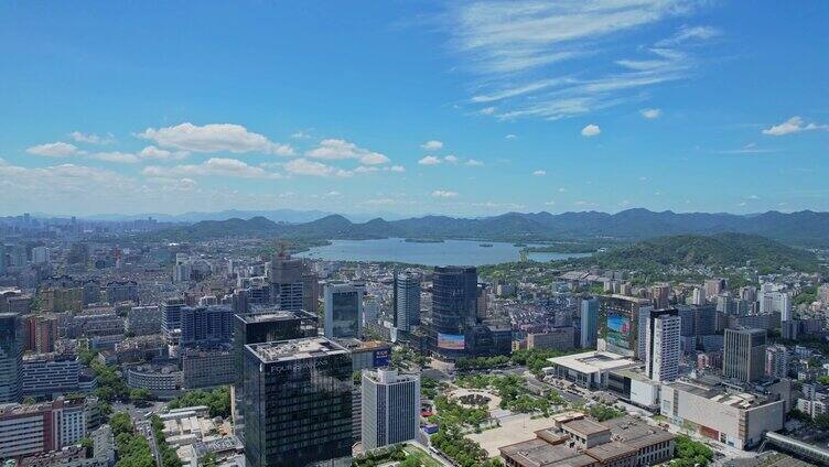 杭州城市大景 