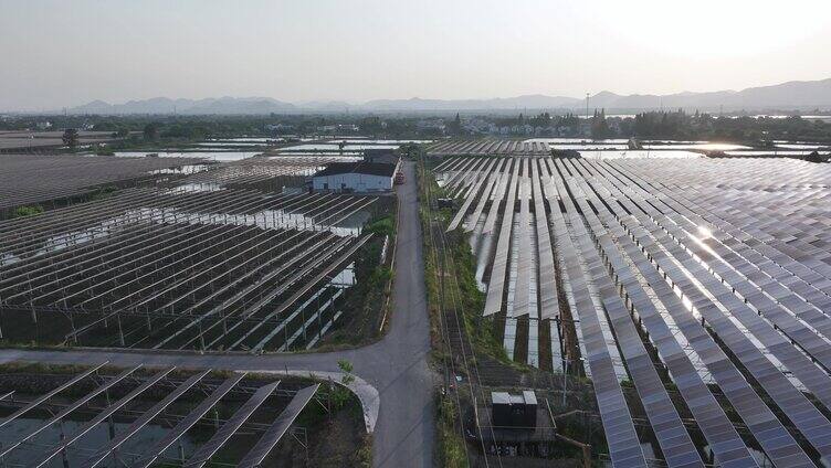 太阳能光伏发电厂航拍