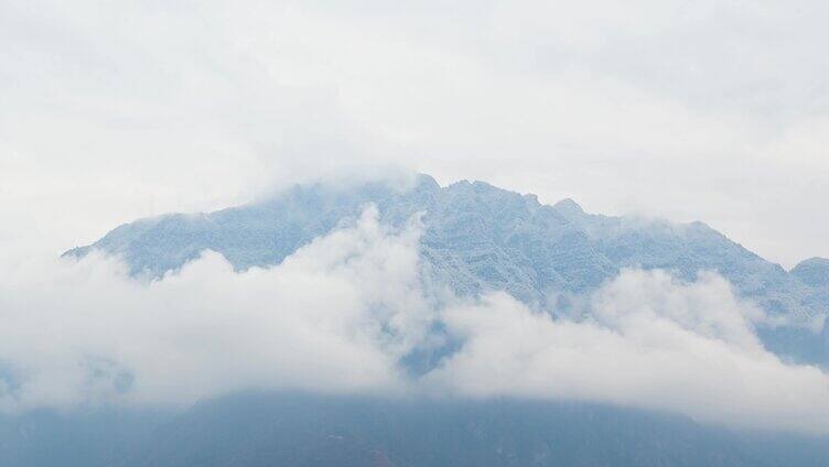 唯美青山延时摄影 森林云雾蒸腾