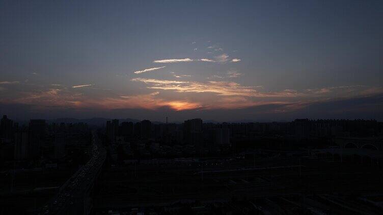 晚霞 夕阳 傍晚 延时 风景 天空 云