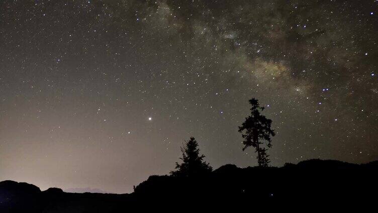 浩瀚星空延时视频素材