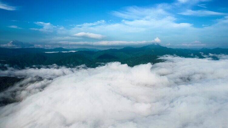 高山云瀑云海