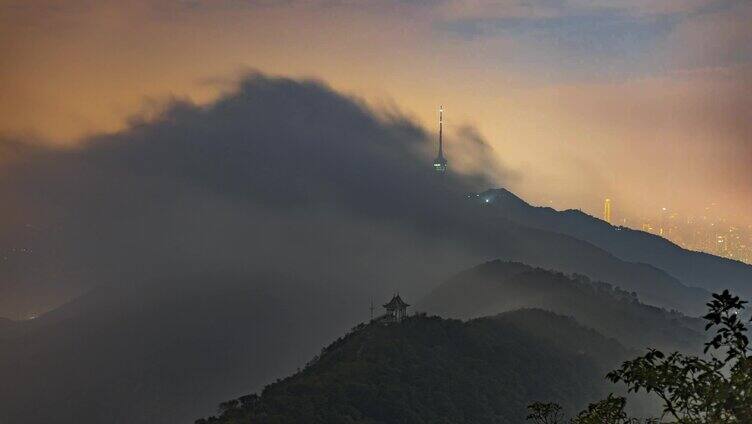 深圳梧桐山云海延时