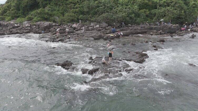 防城港怪石滩风景区航拍