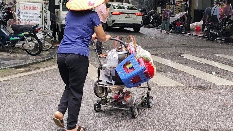  越南街道文化越南街头市井百态越南行拍街