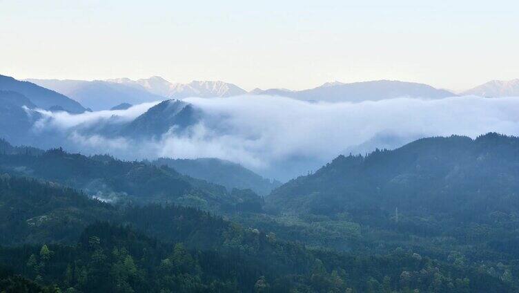 唯美大自然山中云雾延时合集