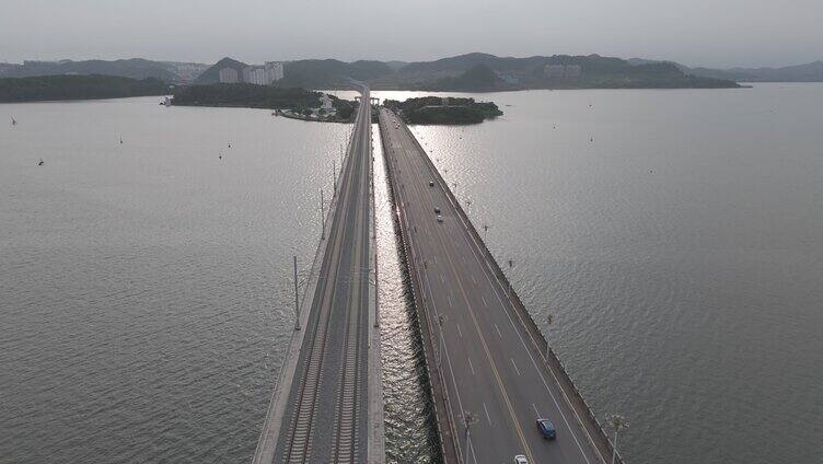 航拍防城港跨海大桥