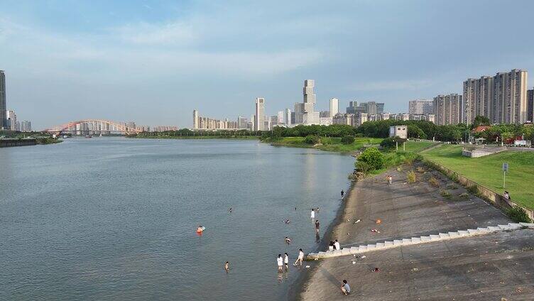 中国广东省佛山市佛山新城全景