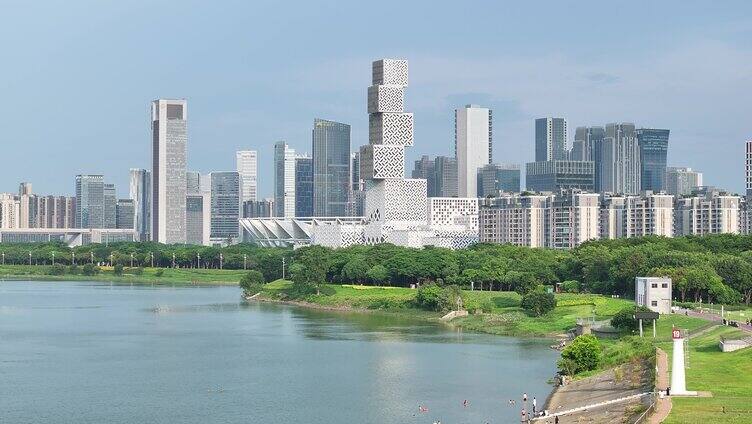 中国广东省佛山市佛山新城全景