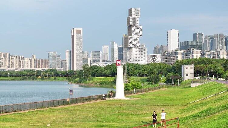 中国广东省佛山市佛山新城全景