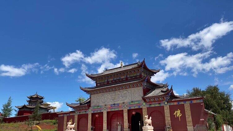 云南丽江寺延时