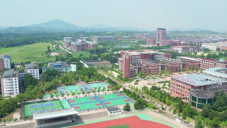 航拍大学 大学航拍 校园 泰安大学 山东