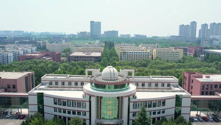 航拍大学 大学航拍 校园 泰安大学 山东