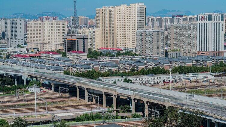 石家庄火车站延时 