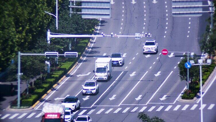 延时 交通 繁忙 石家庄 立交桥 车流 