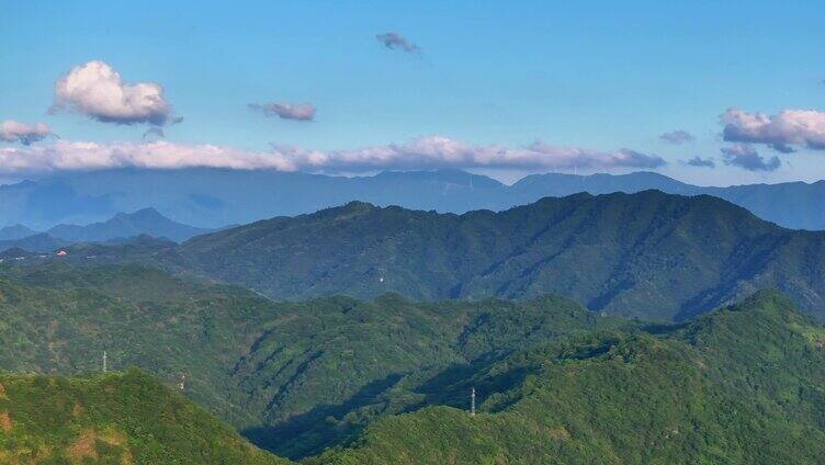 美丽乡村蓝天白云夕阳美景