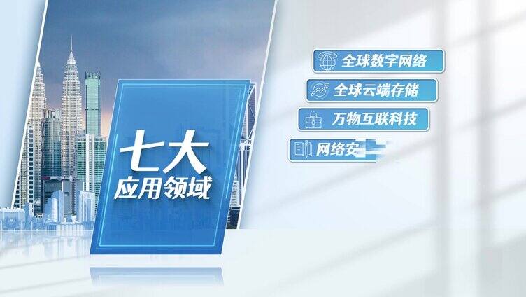 简洁企业构架板块文字信息分类展示