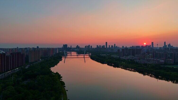 沈阳城市日落