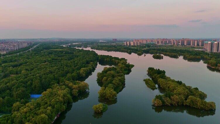 沈阳城市日落2浑河