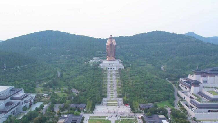 尼山圣境 曲阜航拍 尼山圣境航拍 孔子 