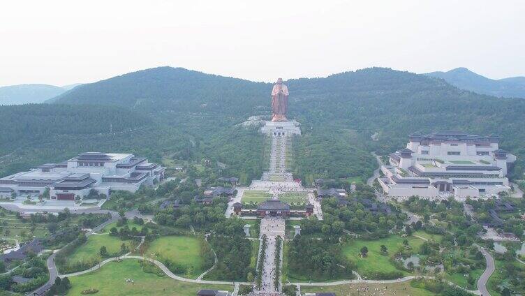 尼山圣境 曲阜航拍 尼山圣境航拍 孔子 