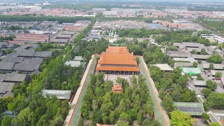 孔庙 祭孔大典 航拍古建筑 三孔 城墙 