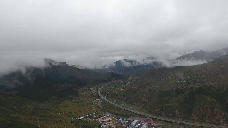 云层延时云海大山