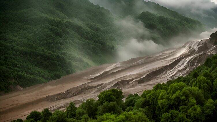 泥石流 洪水水灾